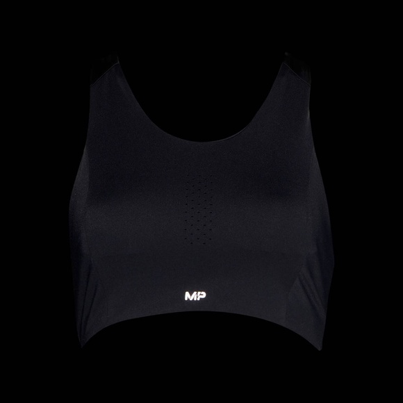 Women's Velocity Reflective Sports Bra - Black - Picture 3 of 5